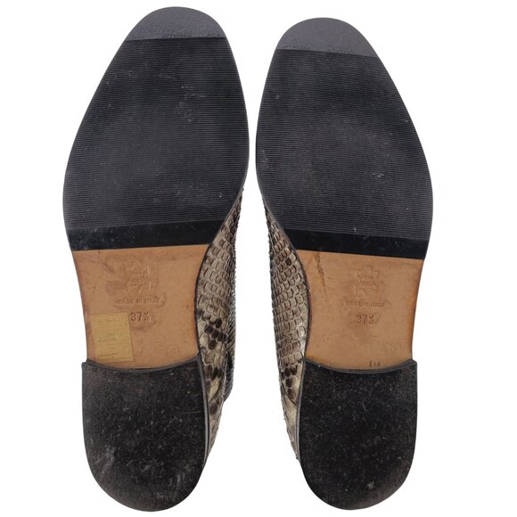 Carel Paris Italy Exotic Snakeskin Leather Ankle Chukka Boots Womens 6.5 Booties - Picture 3 of 11